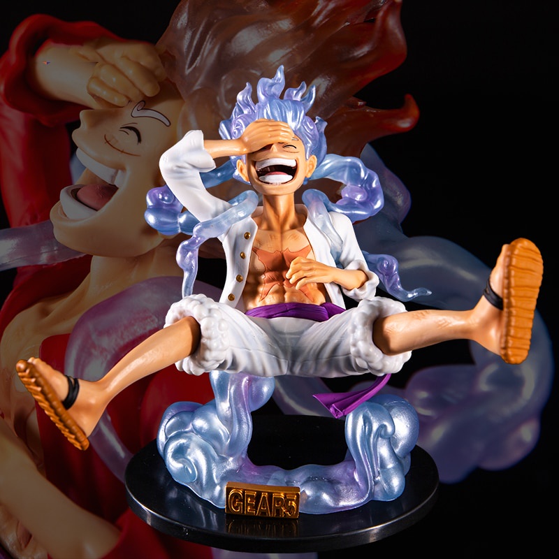 17cm Anime One Piece Figura Luffy Gear 5 Action Figure Sun God Nika Ação Figurino Modelo Estátua Em PVC Colecionável Bonecas Brinquedos