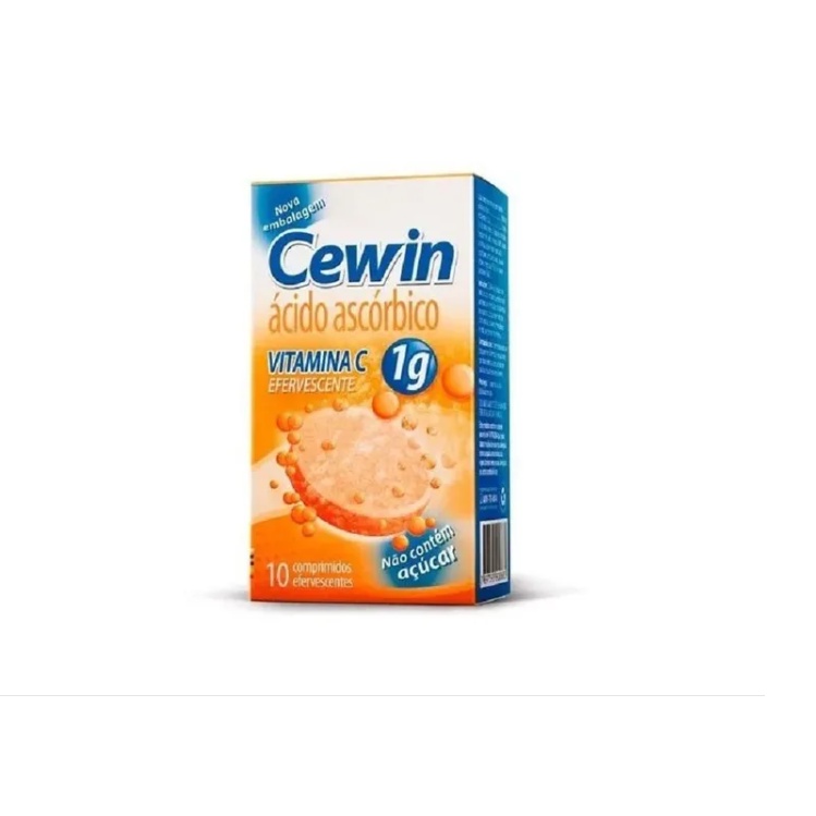Vitamina C Cewin 1g c/10 Comprimidos Efervescente Laranja | Shopee Brasil