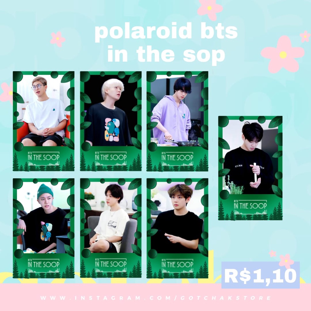 [POLAROID UNITÁRIA] Polaroid bts in the soop polaroid kpop unidade