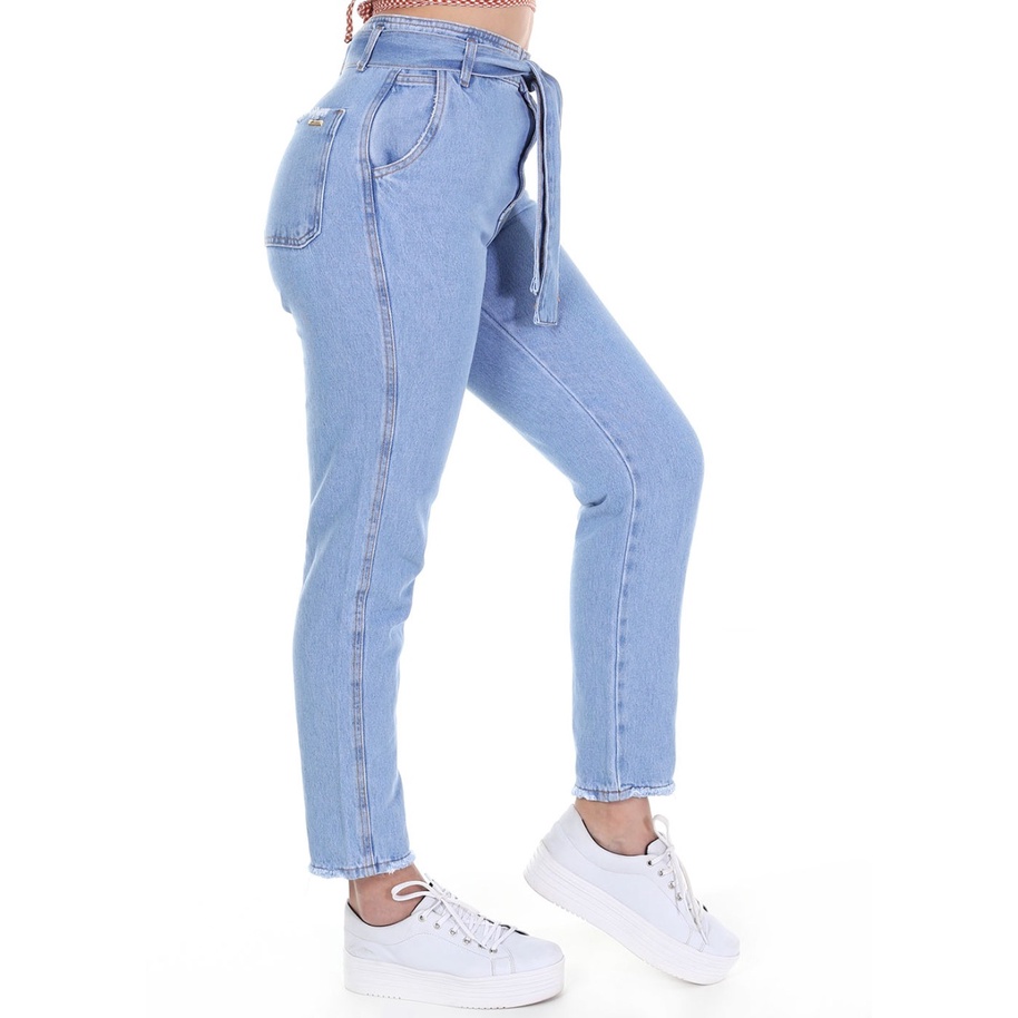 Calça jeans store feminina sem strech