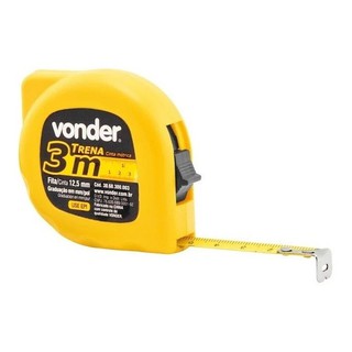 Trena Fita De Aço 3 Metros (1/2 ) Mm/pol (s/cart.) - Vonder