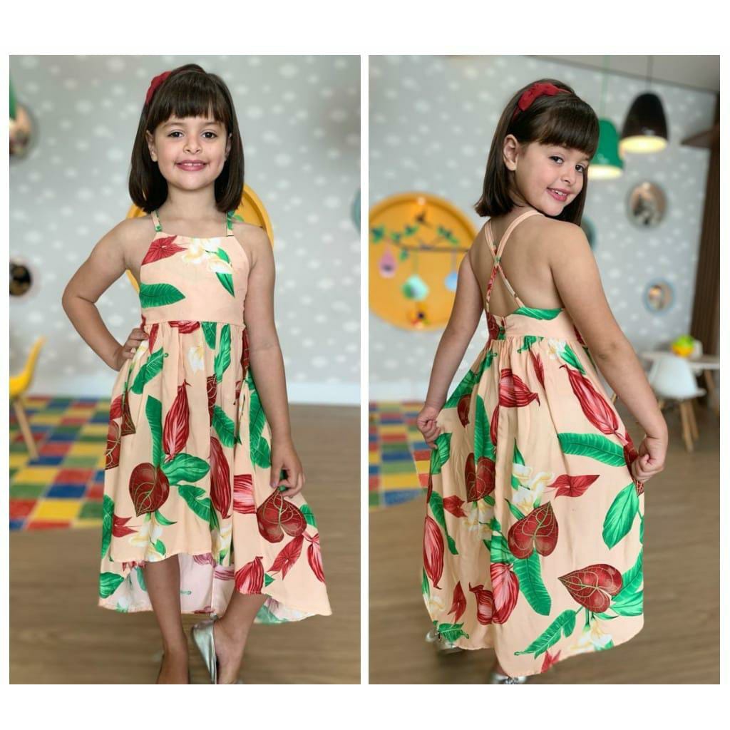 VESTIDO ESPALDA DESCUBIERTA - Menta Moda Infantil