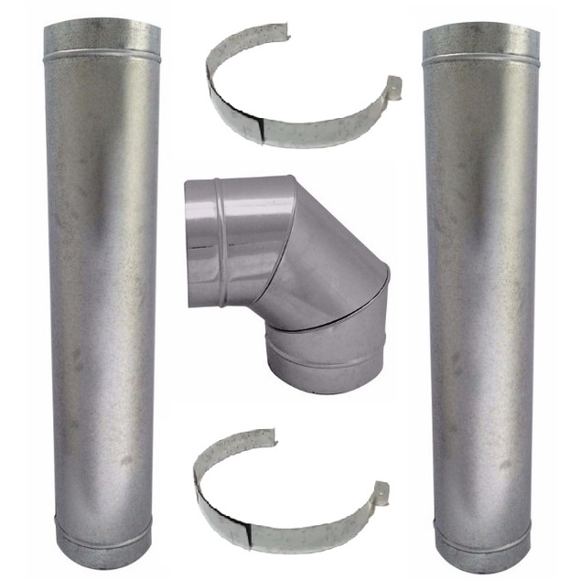 Chamine De 200 Mm Com Saída Lateral Para Churrasqueira | Shopee Brasil