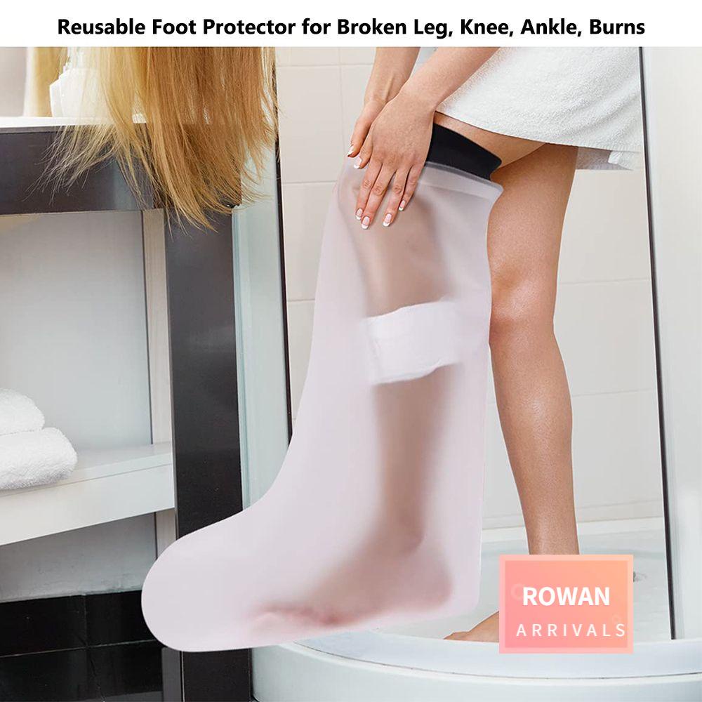 ROWANBA Capa Fundida Para Chuveiro Perna Quebrada , Joelho , Tornozelo , Cobertura De Banho Queimado Protetor De Pé
