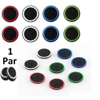Par de Grip Borracha de Silicone para Analógico de Xbox One Series S/X, Xbox 360, PS2, PS3, PS4 e Switch