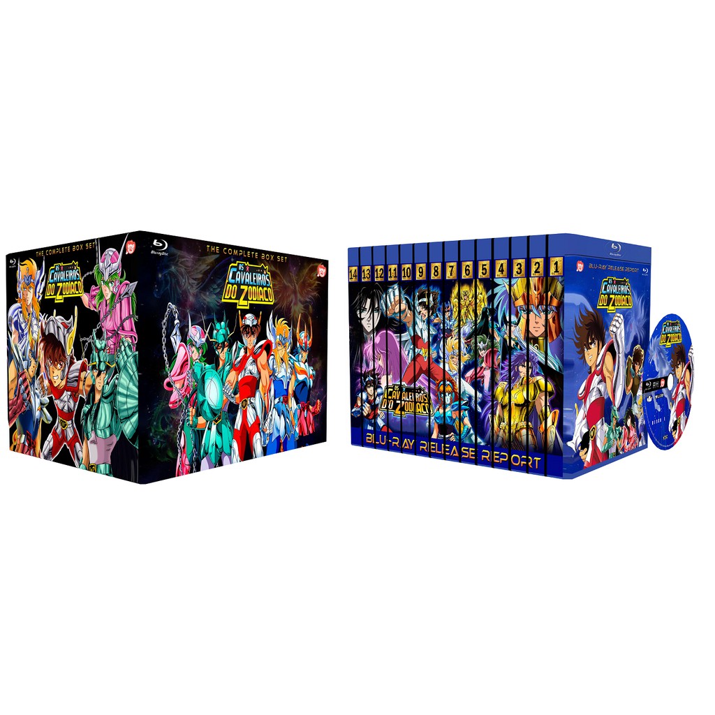 Box Blu-ray Os Cavaleiros do Zodíaco - Edição completa | Shopee Brasil