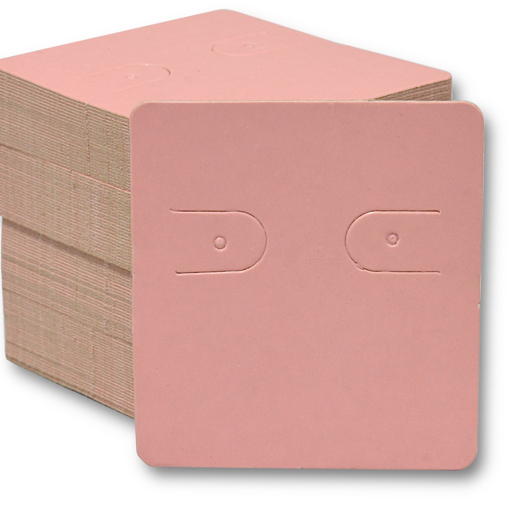 Cartela Tag Para 1 Par de Brincos - 3,9 x 4,4 - C60 Rosa 100 Unidades ...