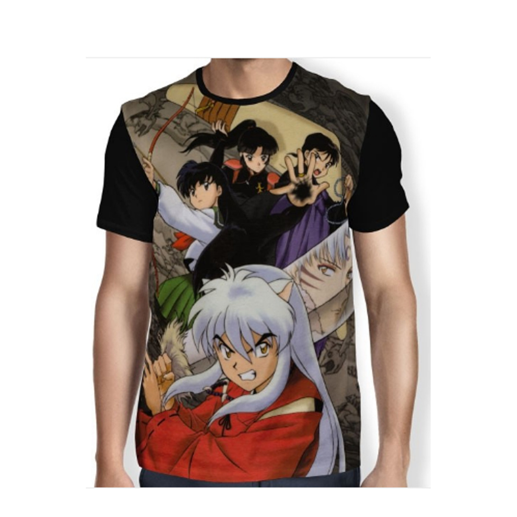 Blusa Camisa Anime Shounen Inuyasha Kagome Sesshoumaru Espada