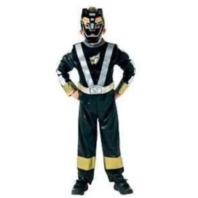 Fantasia Infantil Power Ranger Preto P Shopee Brasil