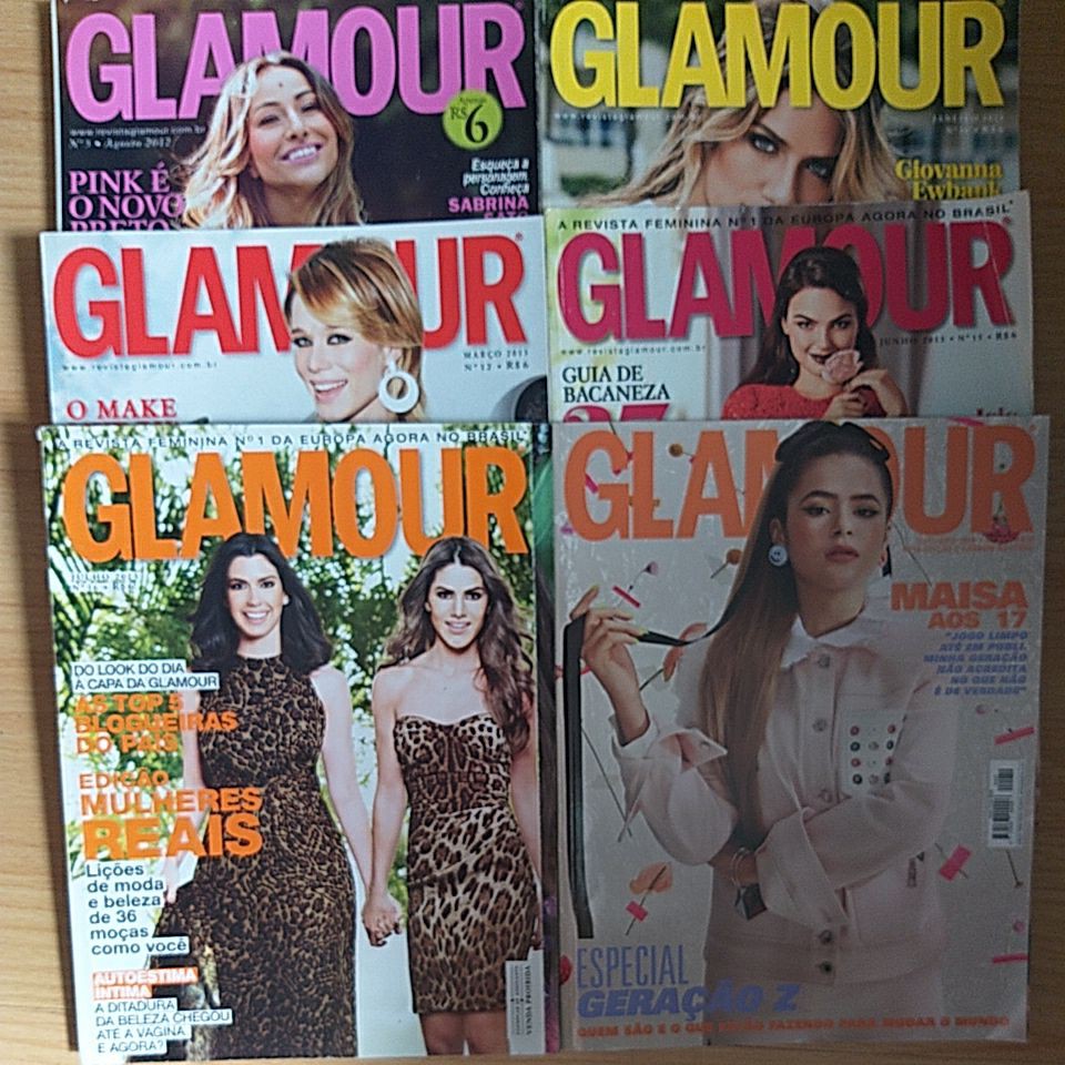 Você na capa da revista Glamour