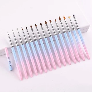🌟Desconto🌟Manicure Pincel Desenho/Ponta Blooming/Caneta UV Para