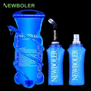 NEWBOLER 1L/1.5/2L/3L Saco De Hidratação Para Bicicleta 500ml Água Macia Dobrável TPU BPA De Corrida Livre Caminhadas E Ciclismo