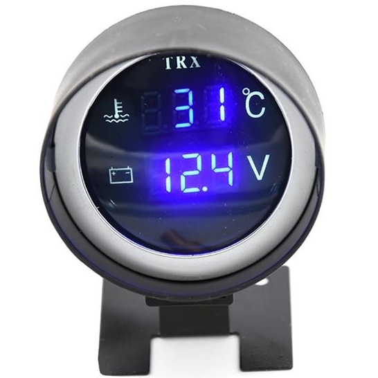 Voltimetro + Marcador De Temperatura Automotivo