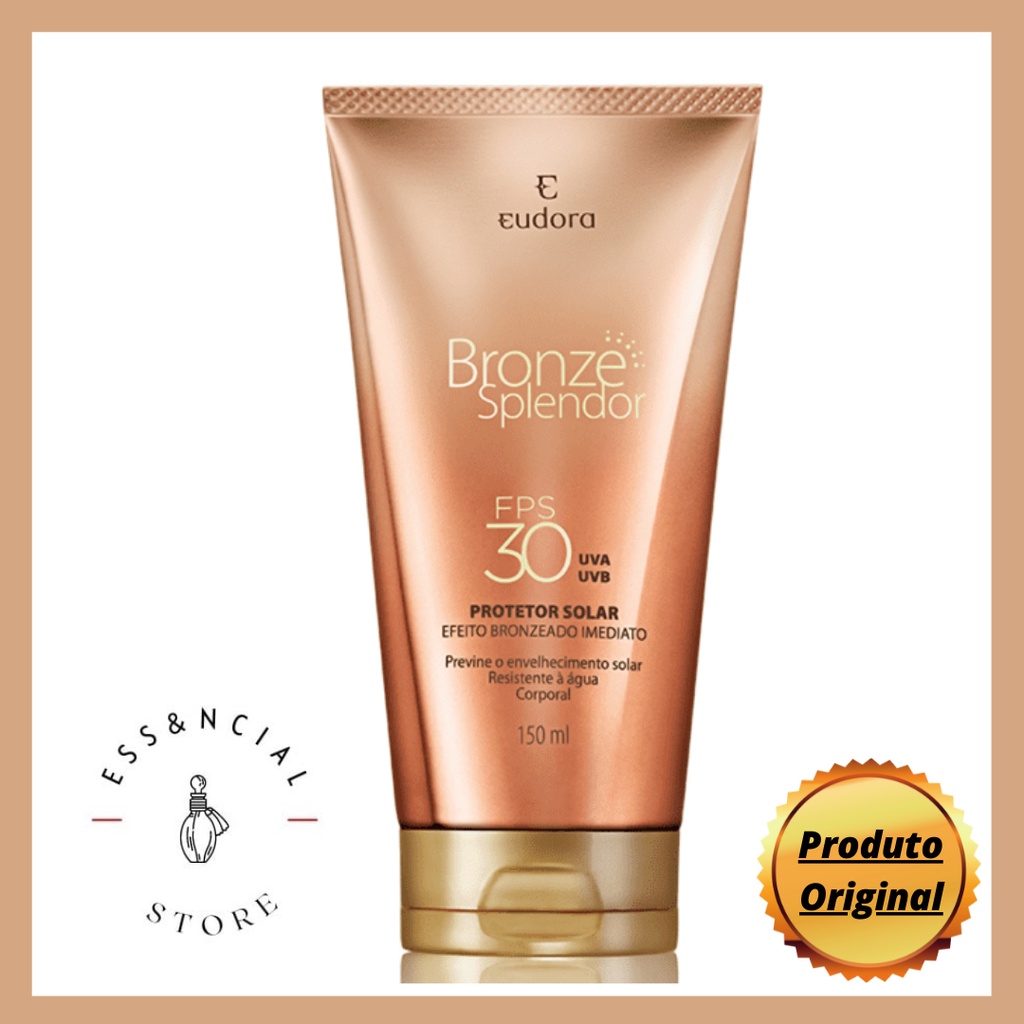 Protetor Solar e Bronzeador Corporal FPS30 Bronze Splendor 150ml ...
