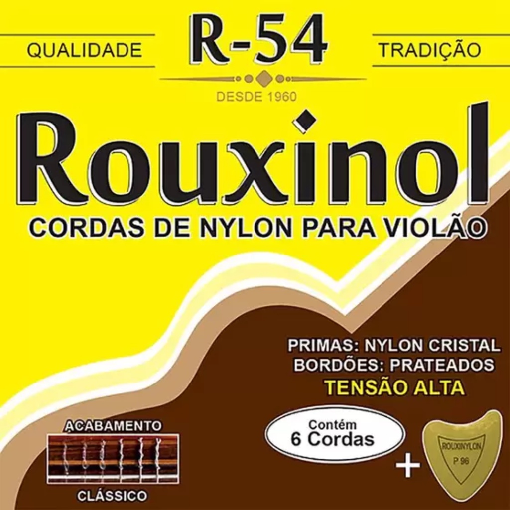 Encordoamento Rouxinol R54 Nylon Tensão Alta | Shopee Brasil