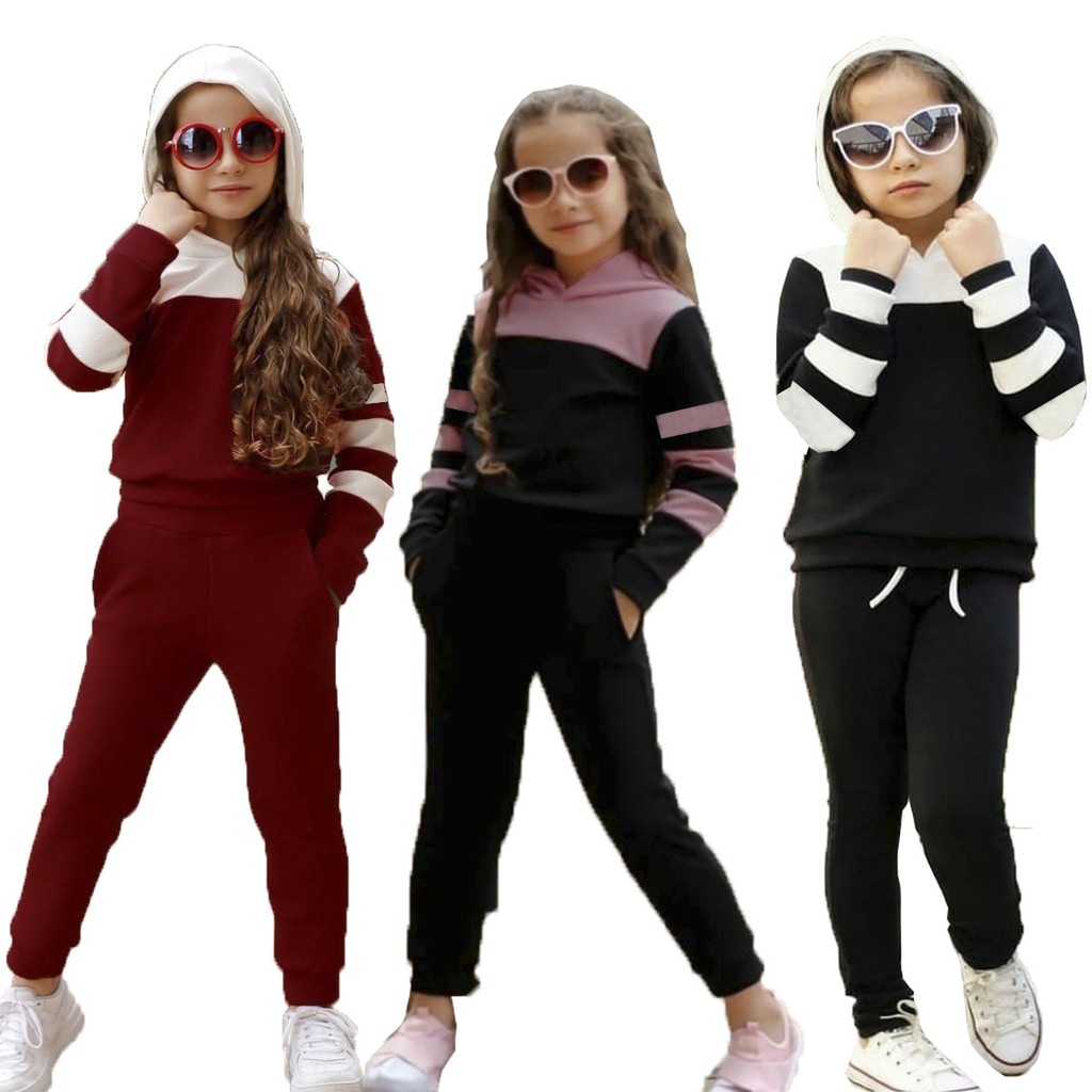 Conjunto De Inverno Infantil Em Crepe 4 Ao 16 Opções De Cor Moda Mini  Blogueiras