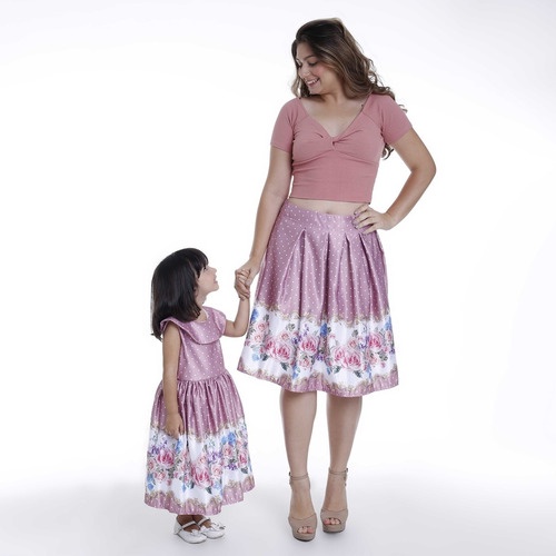 Roupa jardim encantado mae best sale e filha