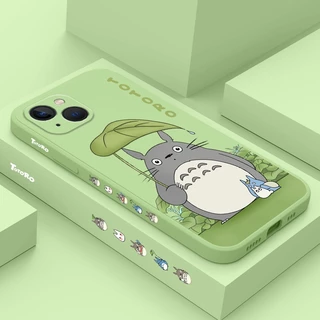 Estojo Para Telefone IPhone 13 12 Mini Pro Max Capa De Silicone Líquido Padrão Lateral