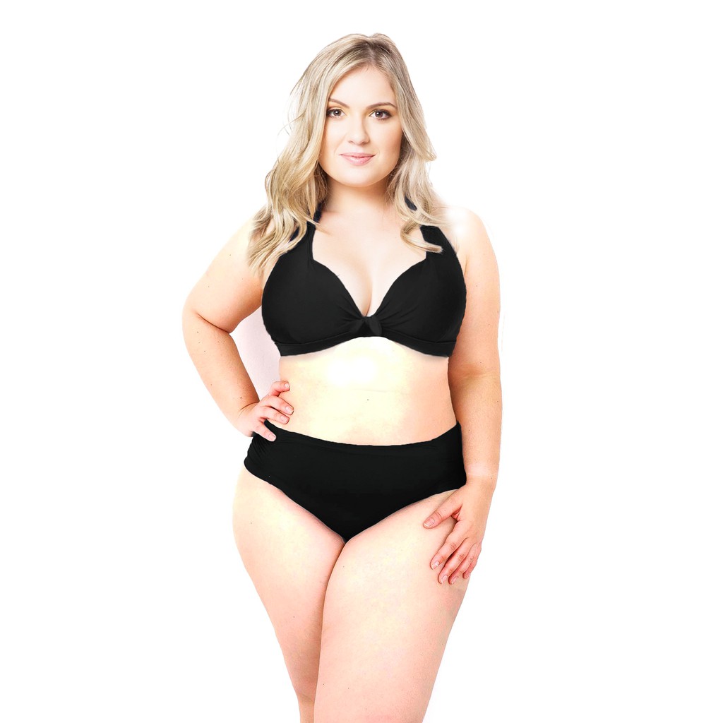 Biquini Com Lateral Larga Moda Praia Plus Size Para Gordinha | Shopee Brasil