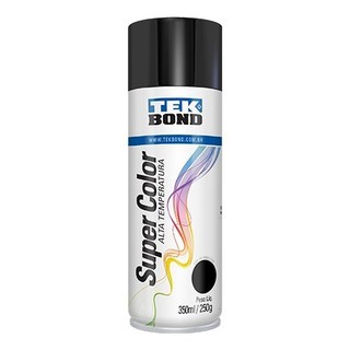 Tinta Spray Preto Alta Temperatura 350ml - Tekbond