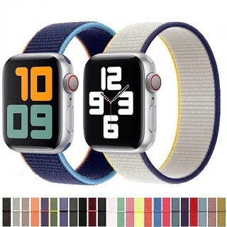 Pulseira De nylon Para Relógio De Maçã 44mm 40mm 42mm 38mm 41mm 45mm Alça Esportiva iwatch 7 se 6 5 4 3