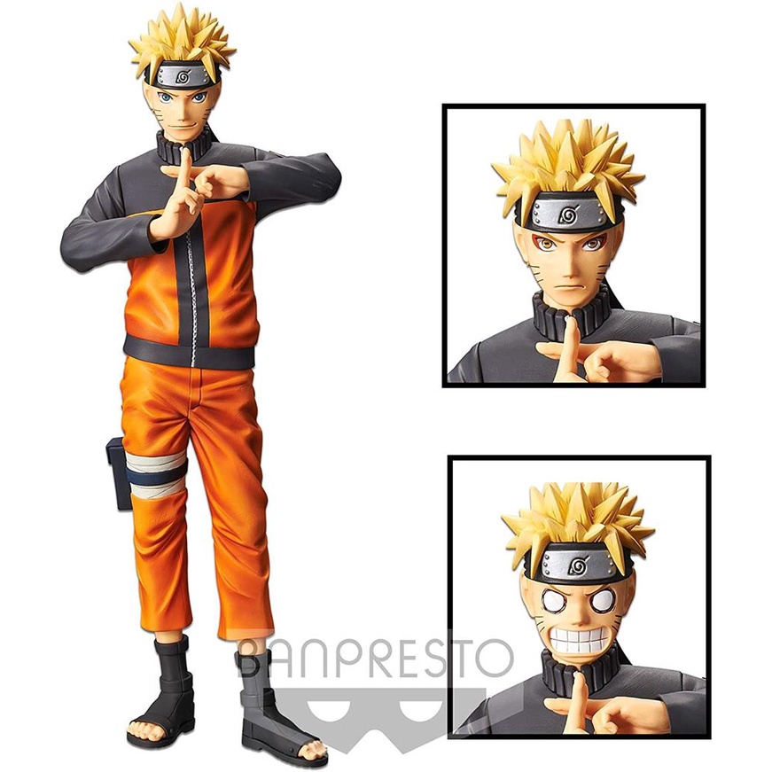 Estátua Banpresto Grandista Manga Naruto Shippuden - Uchiha Sasuke