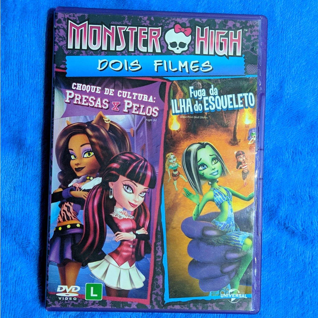 DVD Monster High: Dois Filmes (Choque de Cultura: Presas x Pelos e Fuga ...