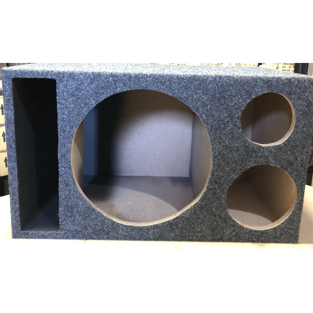 Caixa Trio Vazia P/ Alto Falante de 12 (Woofer) + 1 Driver + 1 Tweeter
