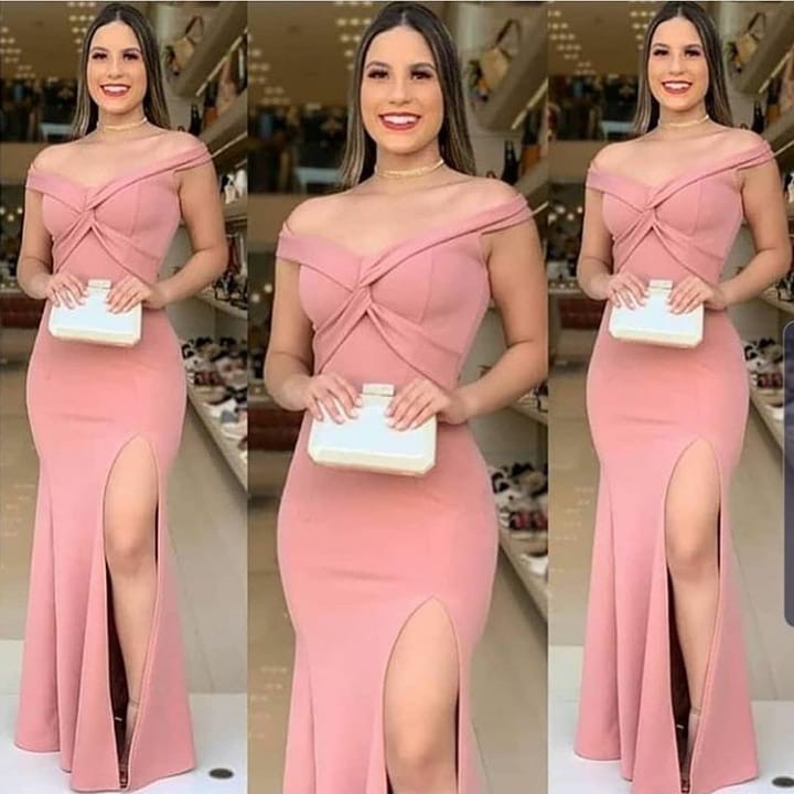 Modelo vestido de store formatura