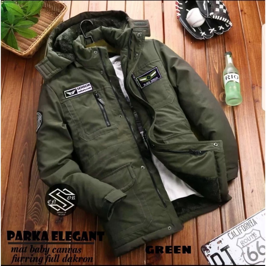 Parka store masculina forrada