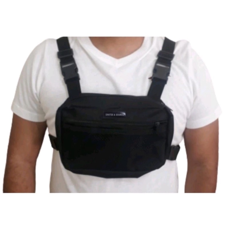 Pochete Peitoral Motoboy Delivery Ajustável | Shopee Brasil