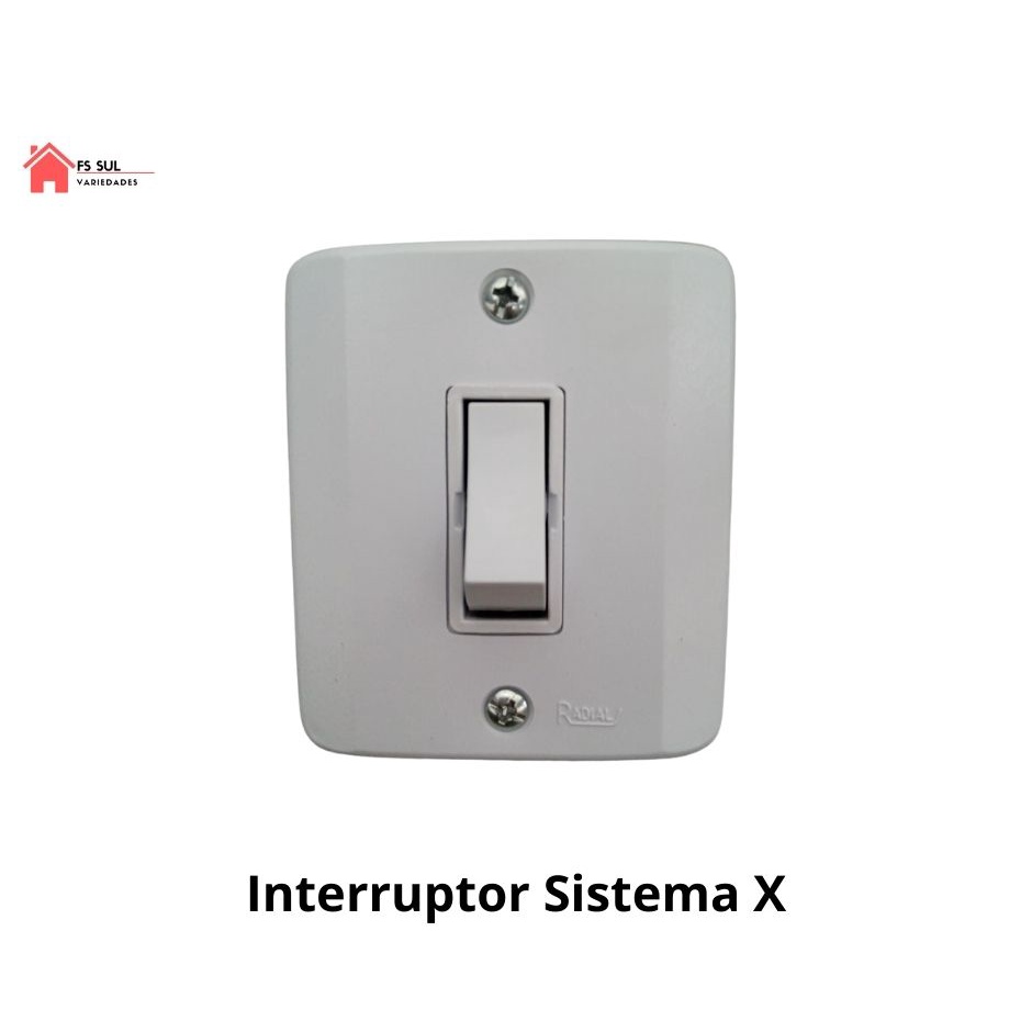 Interruptor Simples Sistema X Com Caixa Sobrepor Externo Radial Shopee Brasil