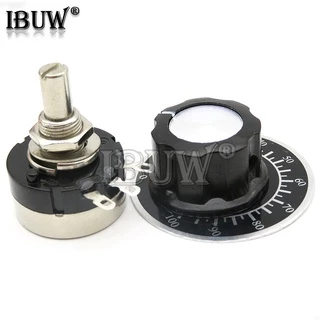 Conjuntos 1 (3 Pcs) RV24YN20S 1 K 2 5 10 50 100 500 ohm Único Turn Carbono Filme Rotativo Cone Potenciômetro Com A03 Botão dials