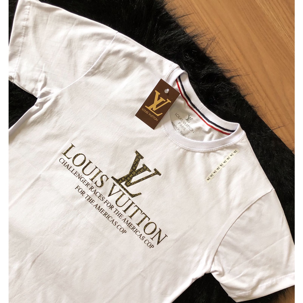 Camiseta Masculina Branca - LV