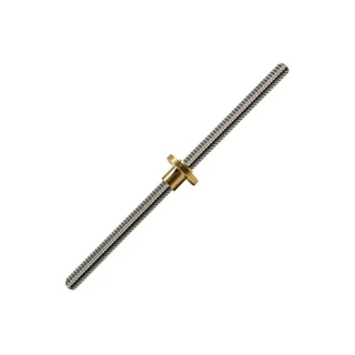 Fuso Trapezoidal de Avanço TR8 8 x 200mm com Castanha