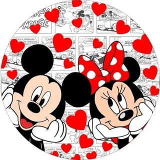 20 Adesivos Mickey e Minnie Mouse