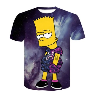 Camiseta Camisa Simpsons Desenho Kids Menino Masculina k20_x000D_