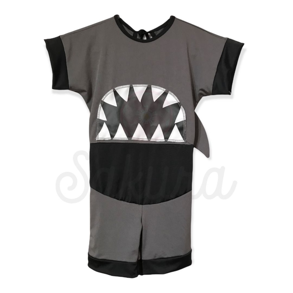Fantasia SharkBoy menino tubarão Festa Macacão roupa animais Infantil