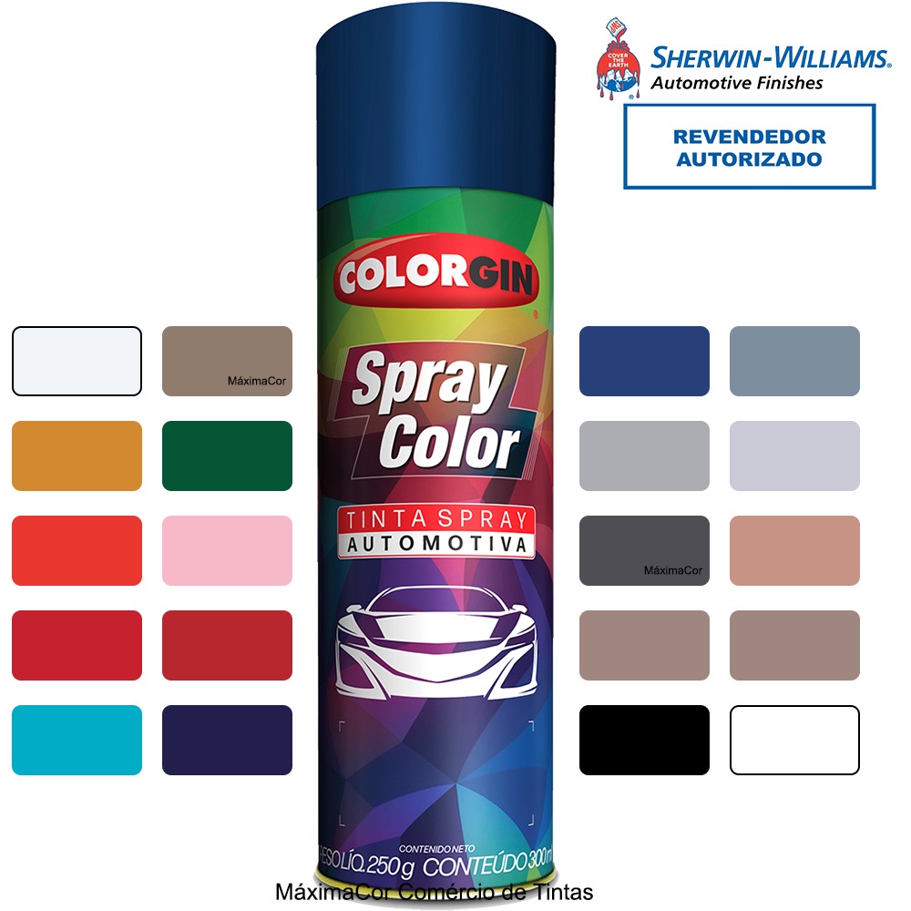 Tinta Spray Automotiva Colorgin Premium 300ml | Shopee Brasil