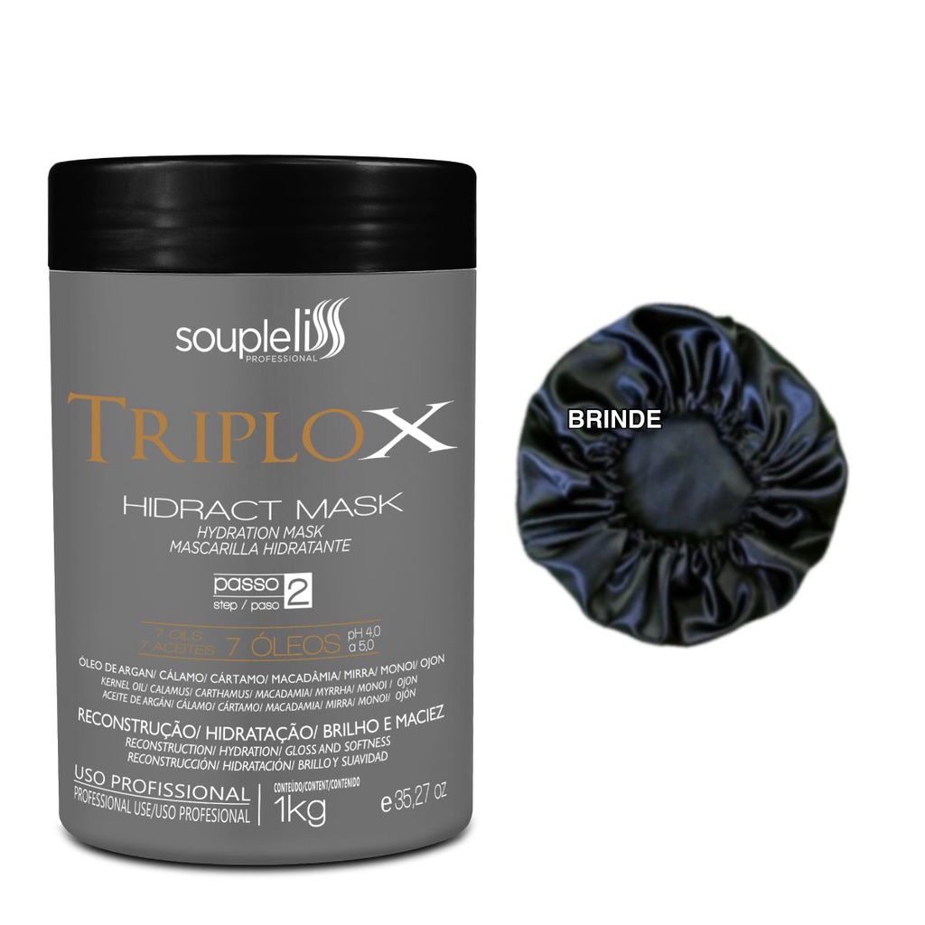 Mascara Triplo X Linha Professional 1kg+Brinde | Shopee Brasil