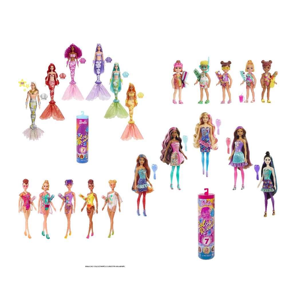 Barbie Color Reveal Sereia Arco-íris, Mattel 