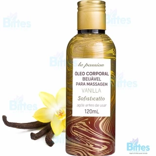 Óleo Corporal Beijável Vanilla Sofisticatto Cosméticos Para Massagem