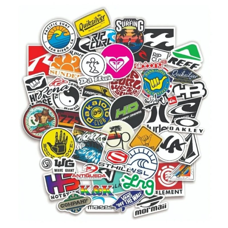 Adesivo Marca De Roupa Surf Adesivos Surf Stickers Marcas Surfwear