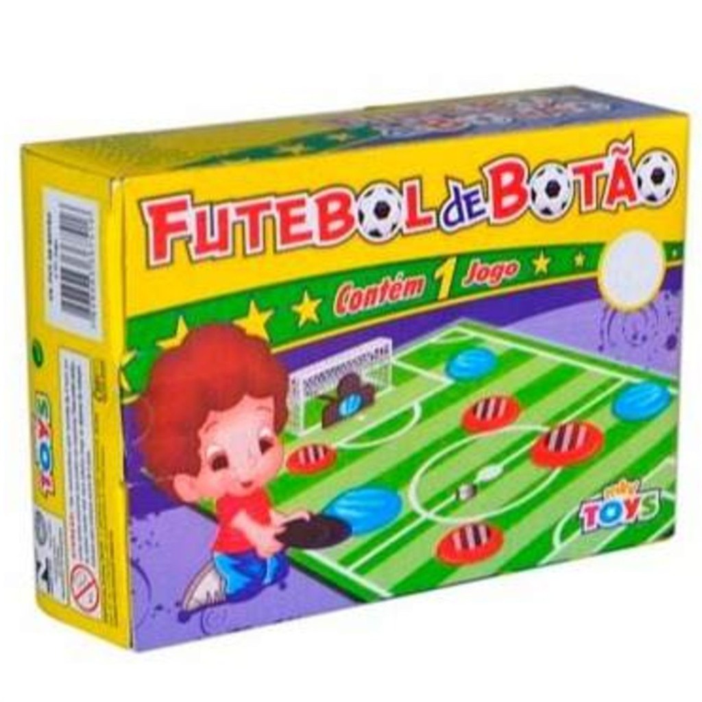 Futebol de Botão Jogo 3 Times Trave Brinquedo Infantil Kit