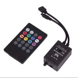 Controle Rítmico Sensível Ao Som Fita Led RGB 3528 5050 Controlador Musical Batida Música