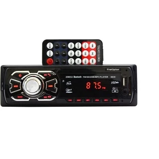 Aparelho De Som Automotivo Bluetooth FIRST OPTION USB E Leitor De Cartão SD
