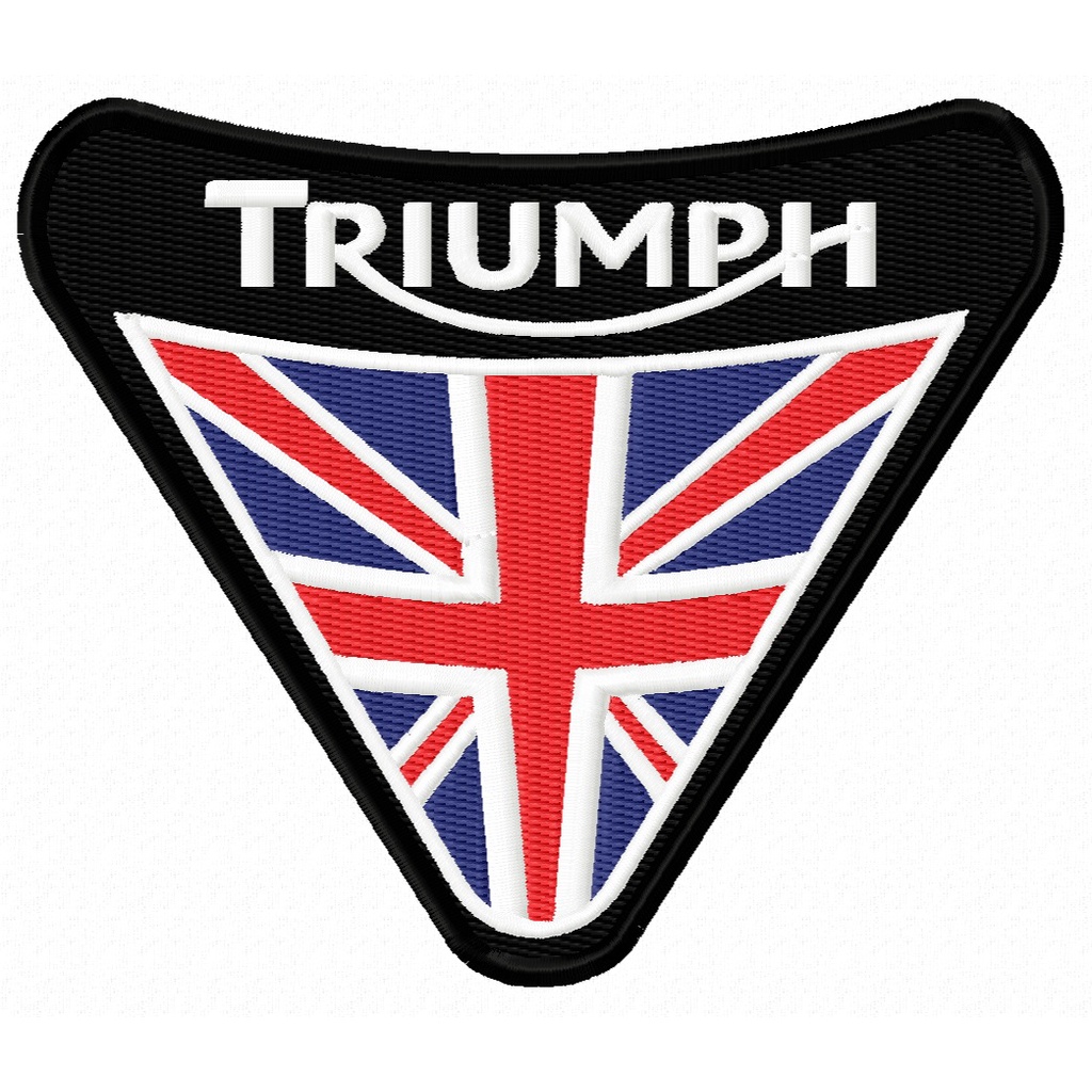Patch Bordado TRIUMPH MOTORCYCLES_70X60mm | Shopee Brasil