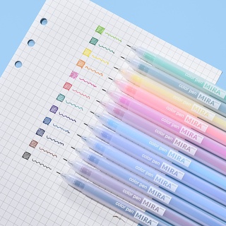 12 Peças Kit Canetas Coloridas Papelaria Material Escolar