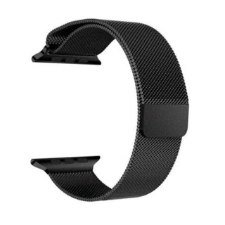 Pulseira Metálica Preta Loop 42mm 44mm Para Apple Watch e Iwo Preto