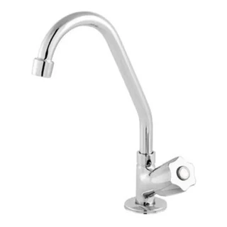 Torneira Bica Móvel Pia Cozinha Mesa Bancada Metal Cromada C50 1/4 Volta